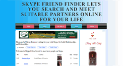 Desktop Screenshot of friendskype.com